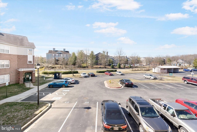 view of uncovered parking lot