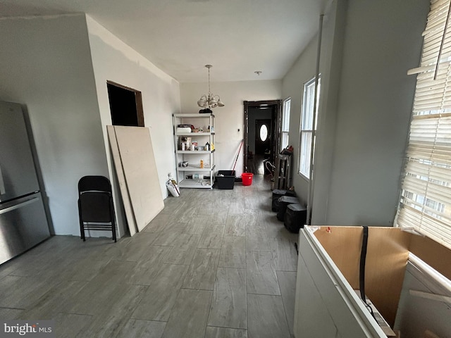 dining room with wood finished floors