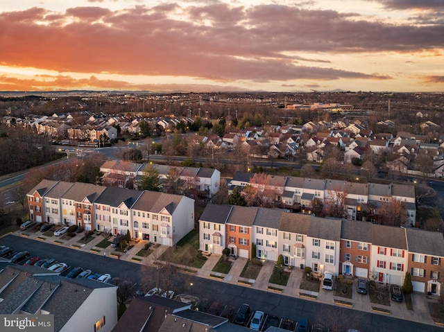 bird's eye view featuring a residential view