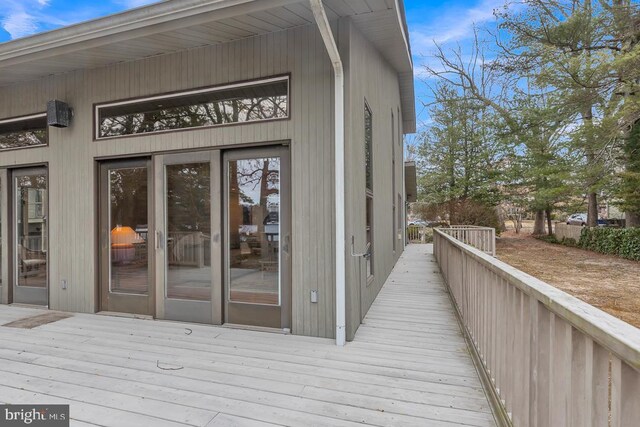 99 N Lakeshore, Manahawkin, NJ 08050 - doorway to property featuring a wooden deck