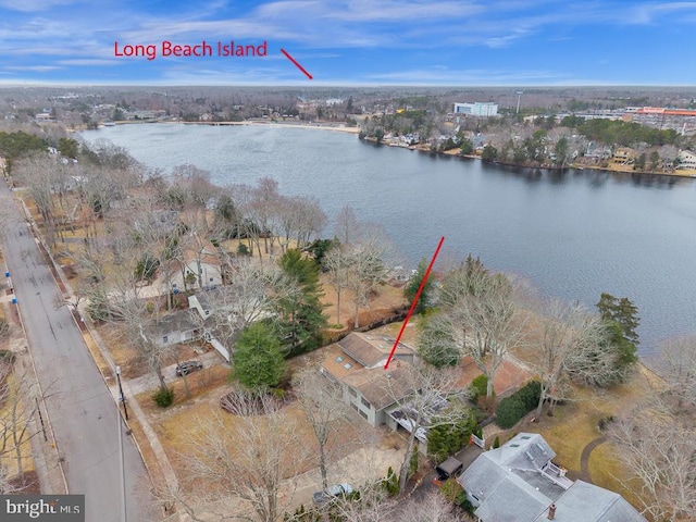 99 N Lakeshore, Manahawkin, NJ 08050 - bird's eye view with a water view