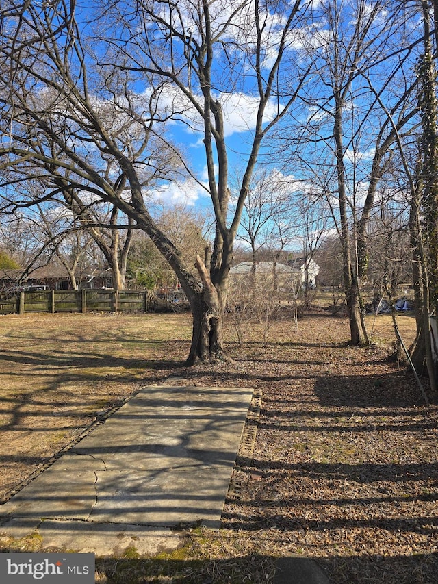 exterior space with fence