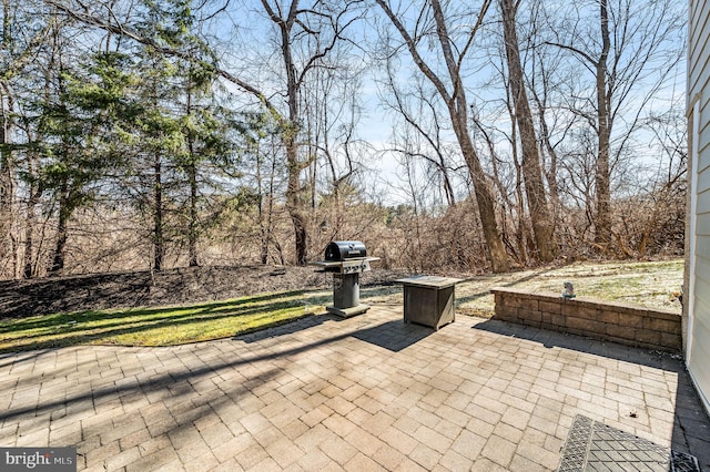 view of patio / terrace featuring area for grilling