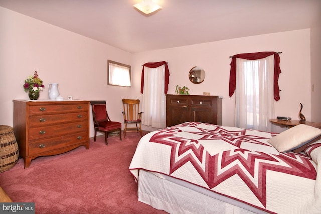 bedroom with carpet flooring