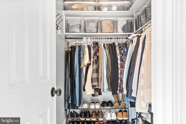 view of closet