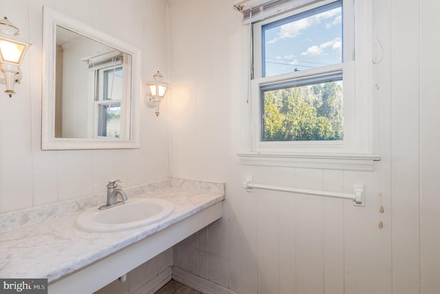 bathroom featuring a sink