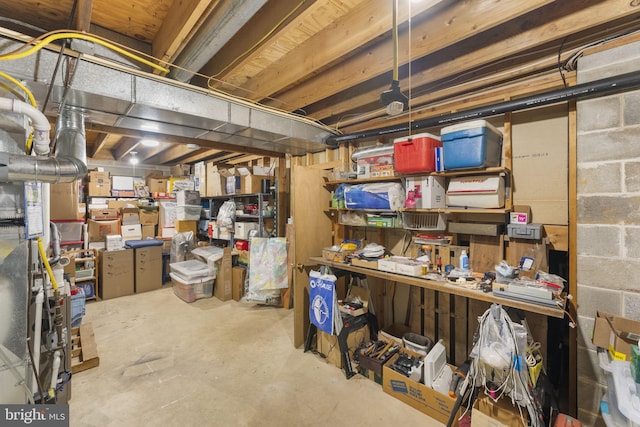 view of storage room