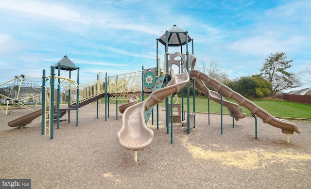 view of communal playground