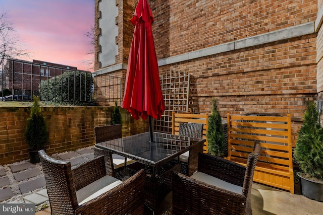 view of patio / terrace with outdoor dining area