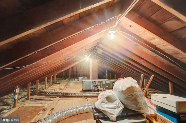 view of attic