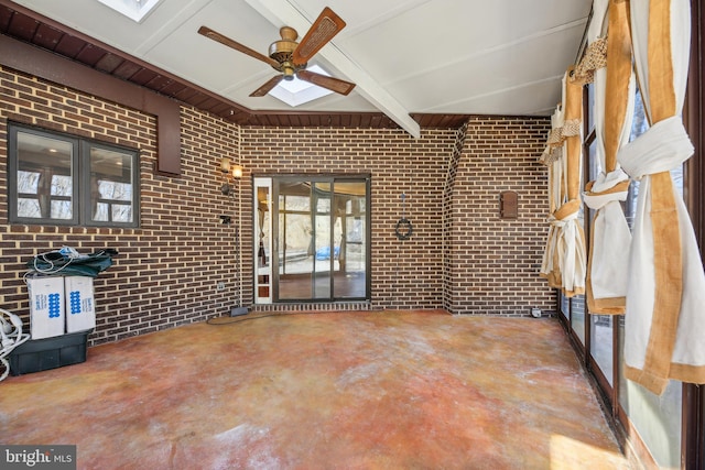 view of patio / terrace featuring a ceiling fan