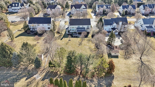 birds eye view of property featuring a residential view