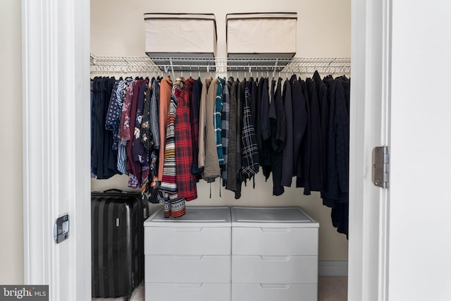 view of closet