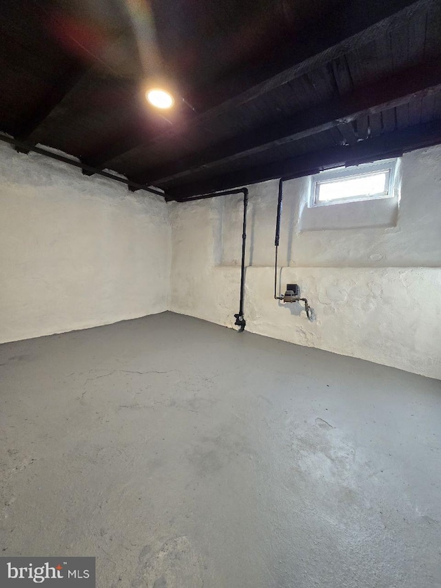 view of basement