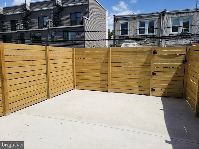 view of patio / terrace with fence