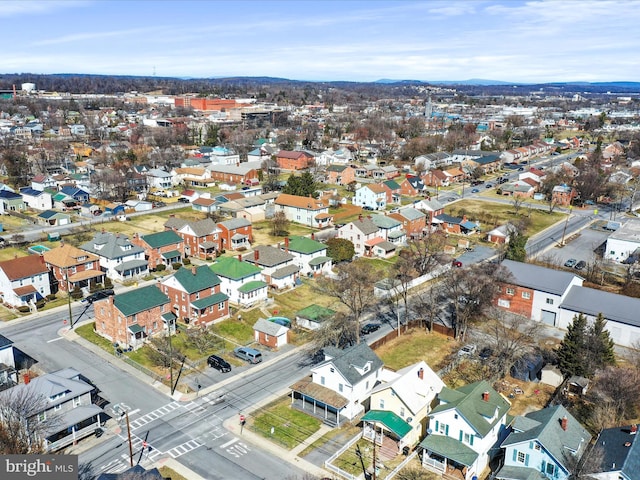 bird's eye view featuring a residential view