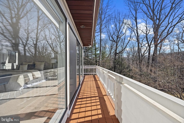 view of balcony