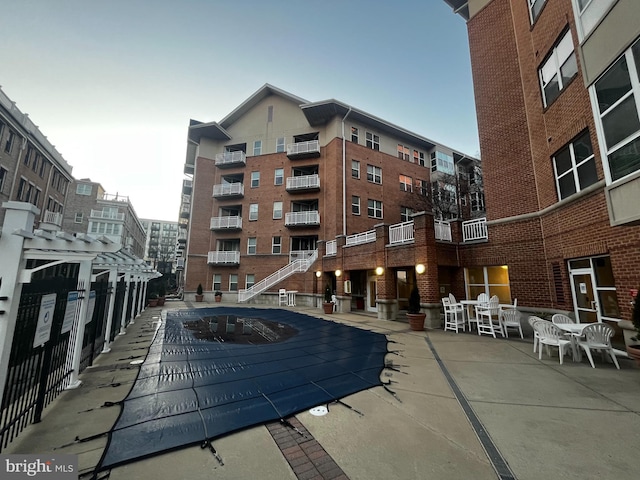 view of pool with a patio