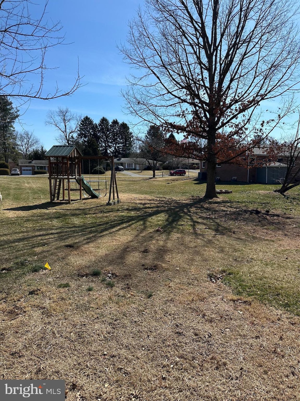 view of yard with playground community