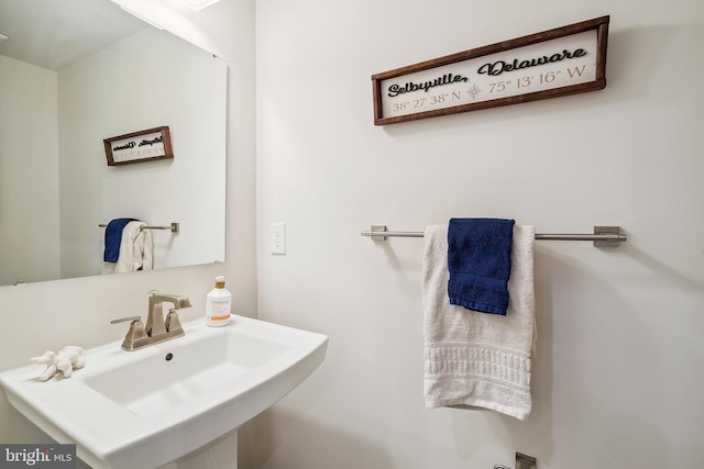 bathroom with a sink