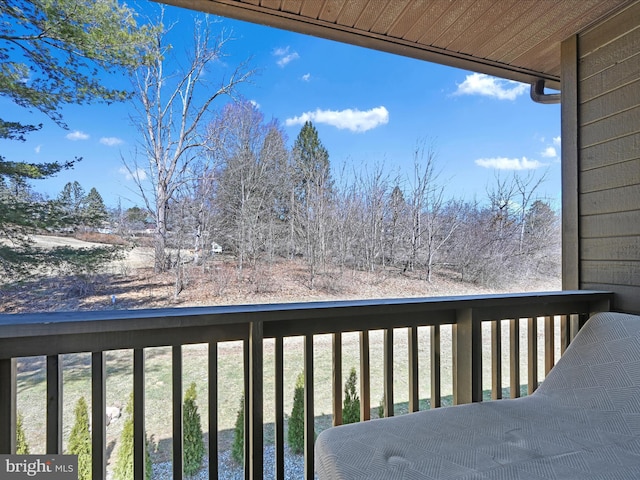 view of balcony