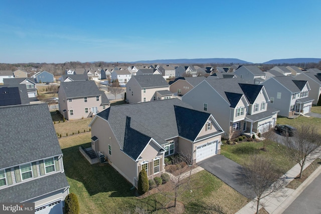 birds eye view of property featuring a residential view