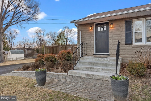 view of entrance to property