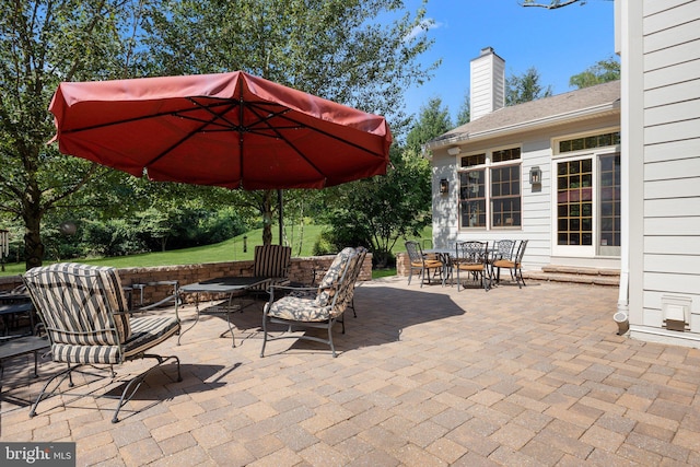 view of patio / terrace with outdoor dining space