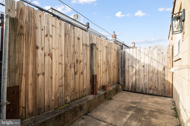 exterior space with fence