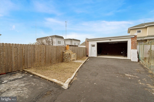 exterior space featuring fence