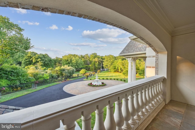 view of balcony