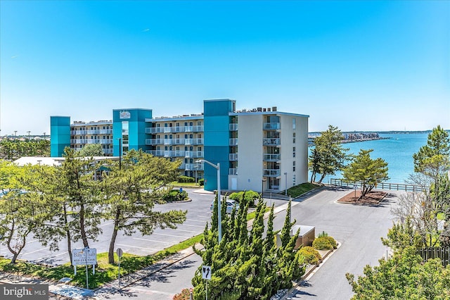 view of property featuring a water view
