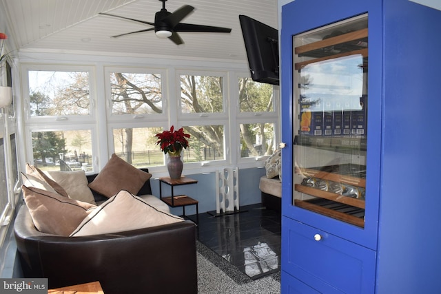 sunroom / solarium with a wealth of natural light