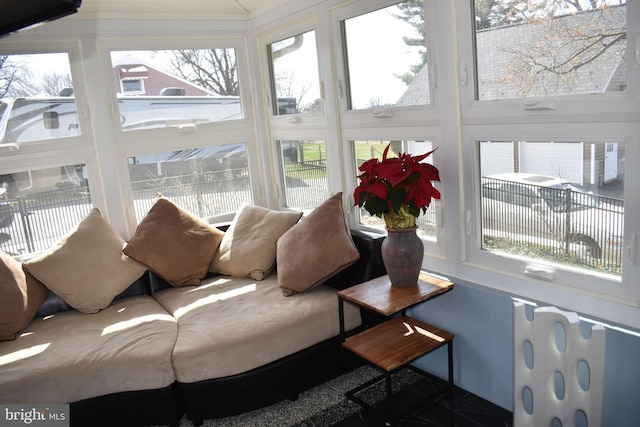 view of sunroom