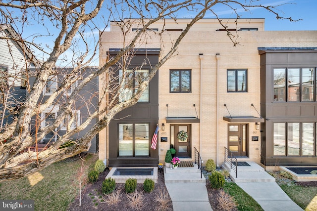 multi unit property with brick siding