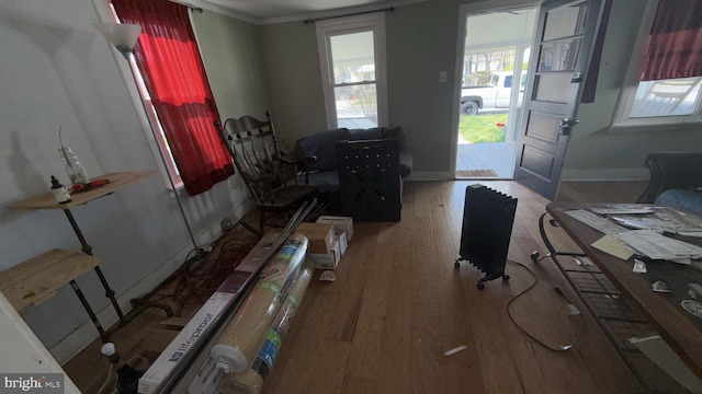 28 Harding Ave, Pennsville, NJ 08070 - interior space with baseboards, crown molding, and wood finished floors