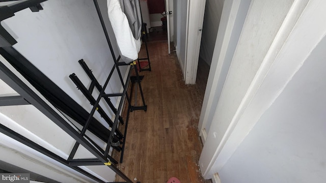 28 Harding Ave, Pennsville, NJ 08070 - stairway featuring wood finished floors