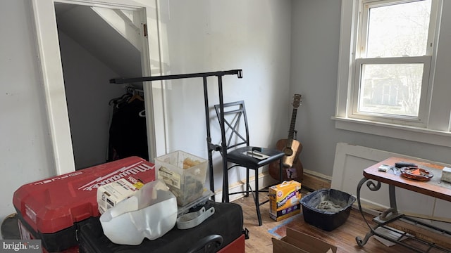 28 Harding Ave, Pennsville, NJ 08070 - misc room with wood finished floors and baseboards