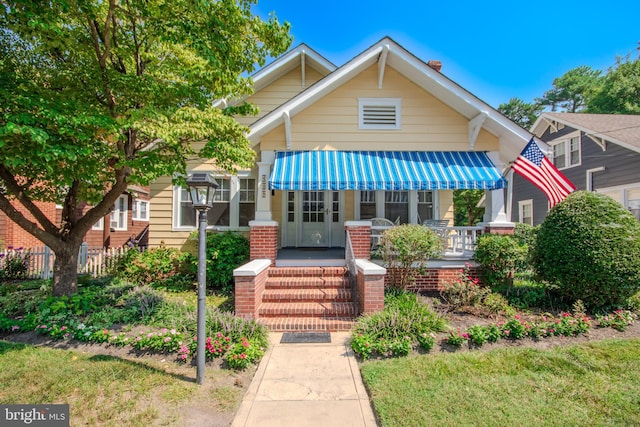 view of bungalow-style home