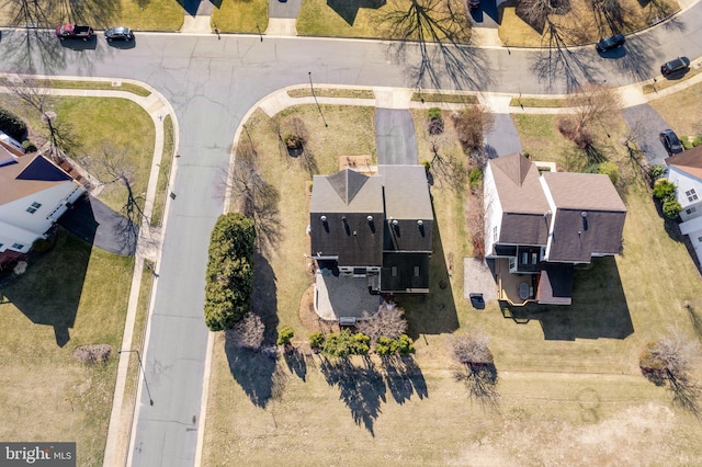 bird's eye view featuring a residential view