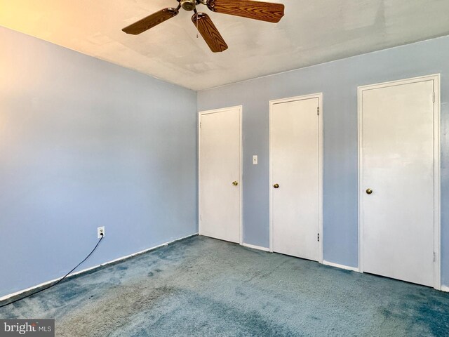 17 Acton, Ewing, NJ 08618 - unfurnished bedroom featuring a ceiling fan and carpet flooring