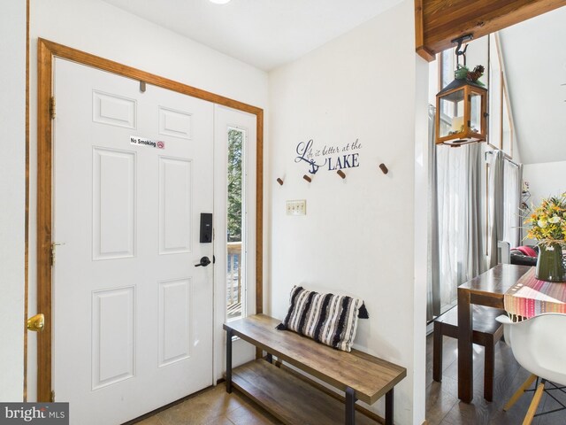view of foyer entrance