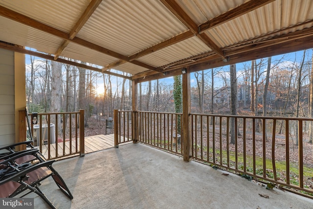 view of patio with central AC unit