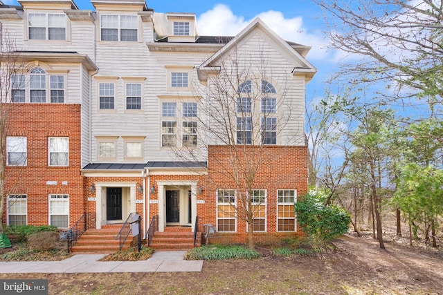 multi unit property with brick siding