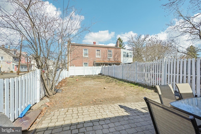 view of patio / terrace featuring a fenced backyard