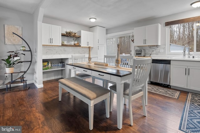 502 Dembytown Rd, Joppa, MD 21085 - dining room featuring dark wood-type flooring and baseboards