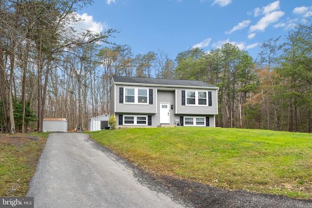 502 Dembytown Rd, Joppa, MD 21085 - raised ranch with an outdoor structure and a front lawn