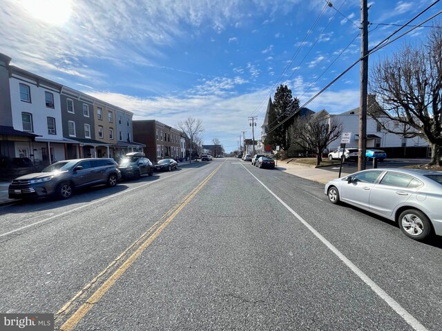 view of street featuring sidewalks