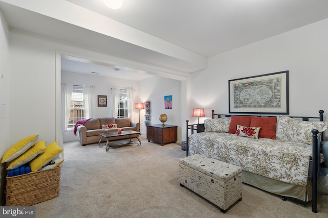 bedroom featuring carpet floors