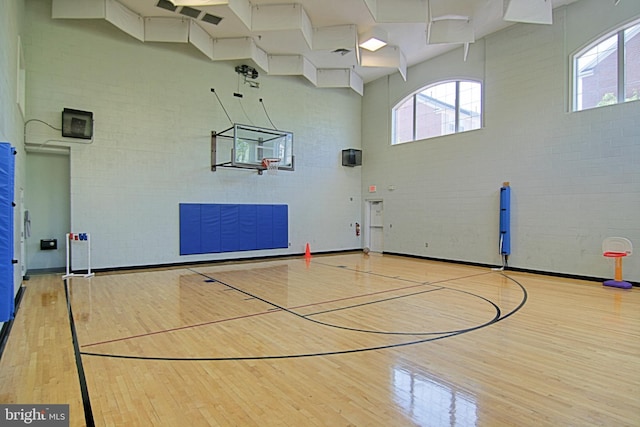 view of sport court featuring community basketball court